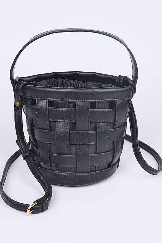 Stacey B's In 1 Open Weaved Bucket Swing Bag