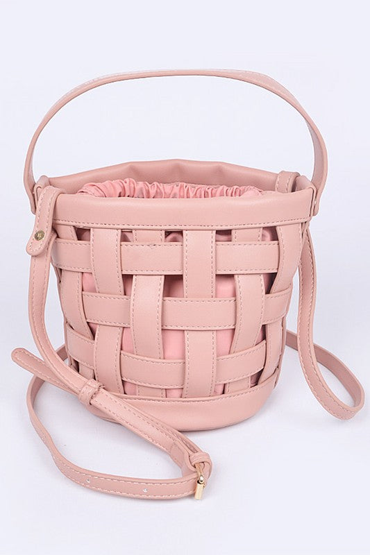 Stacey B's In 1 Open Weaved Bucket Swing Bag