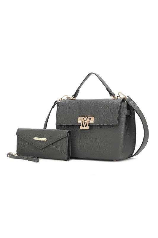 Stacey B's MKF Hadley Satchel Bag with Wristlet by Mia K