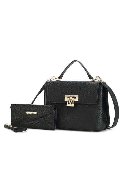 Stacey B's MKF Hadley Satchel Bag with Wristlet by Mia K