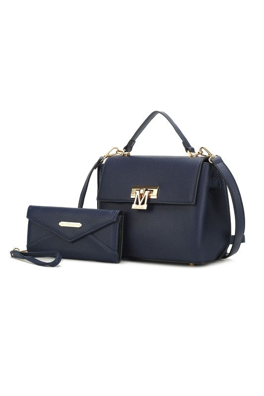 Stacey B's MKF Hadley Satchel Bag with Wristlet by Mia K