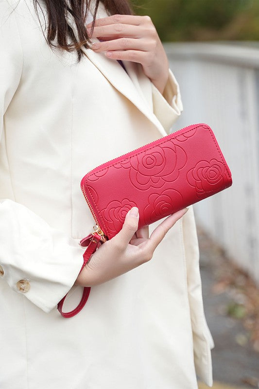 Stacey B's MKF Ellie Genuine Leather Flower Wallet by Mia K