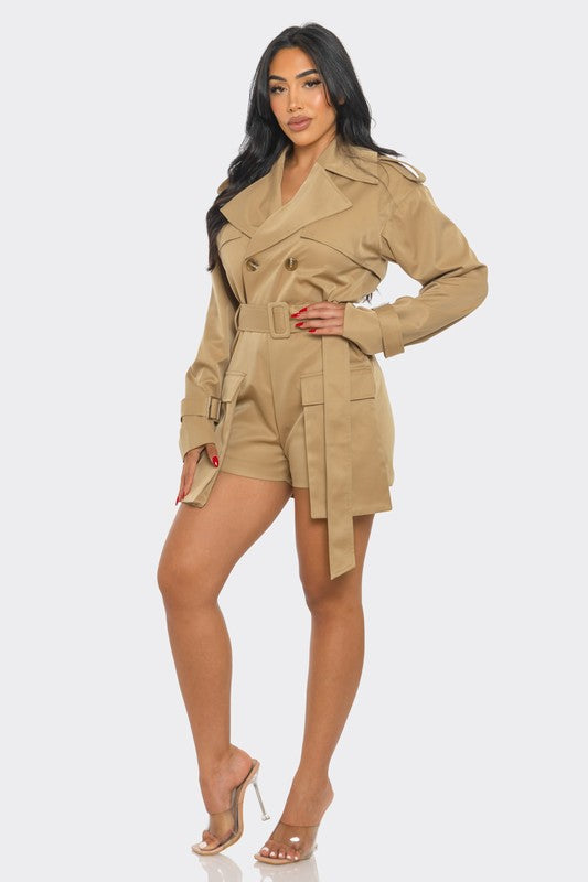 Stacey B's Sophisticated Utility Romper