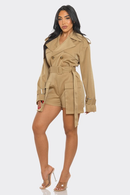 Stacey B's Sophisticated Utility Romper