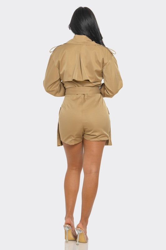 Stacey B's Sophisticated Utility Romper