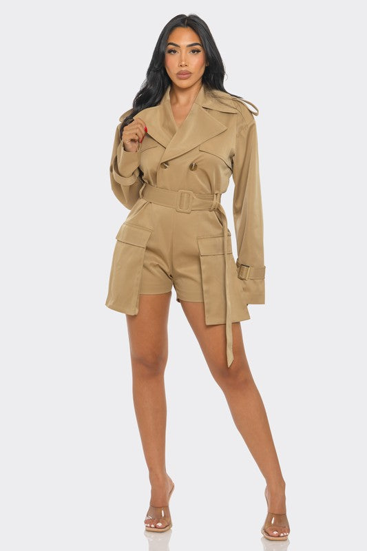 Stacey B's Sophisticated Utility Romper