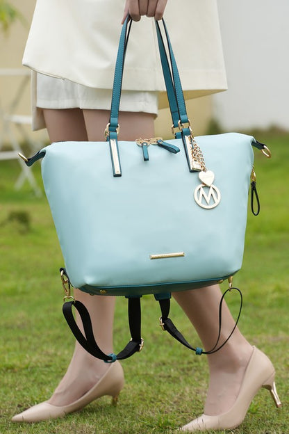 Stacey B's MKF Layla Solid Tote Backpack by Mia k