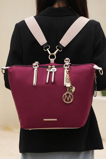 Stacey B's MKF Layla Solid Tote Backpack by Mia k