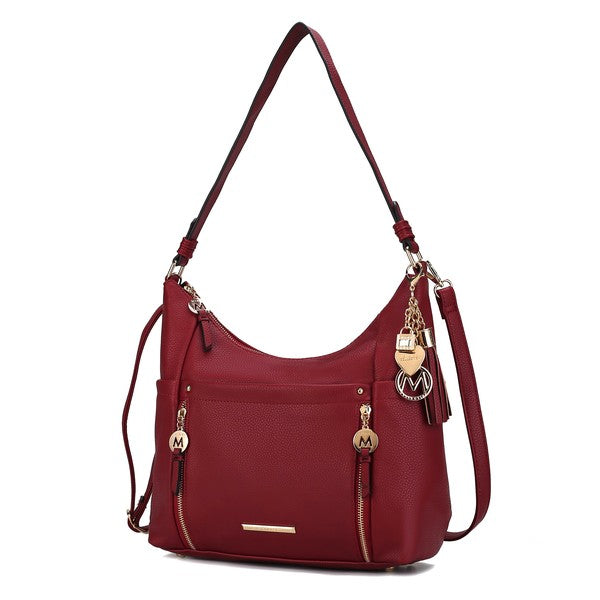 Stacey B's MKF Ruby Vegan Leather Shoulder Bag by Mia K