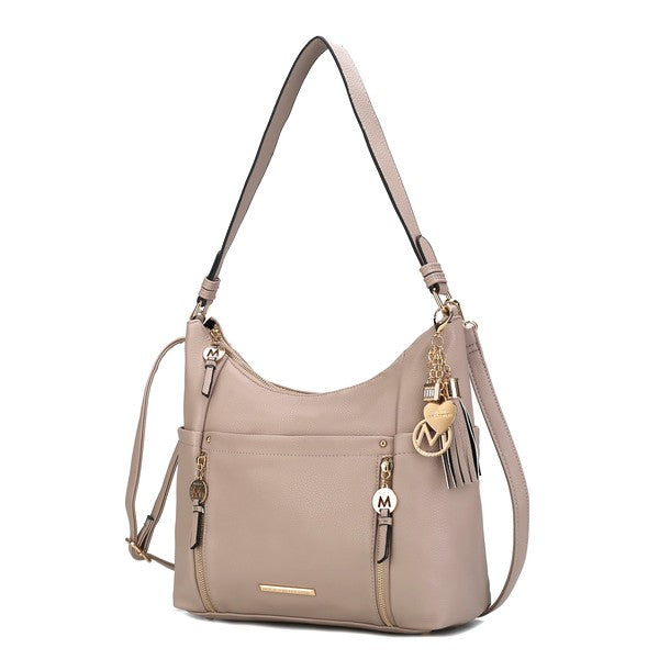 Stacey B's MKF Ruby Vegan Leather Shoulder Bag by Mia K