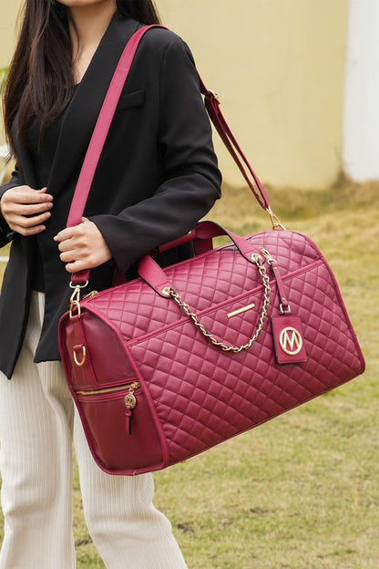 Stacey B's MKF Lexie Vegan Leather Women Duffle by Mia K