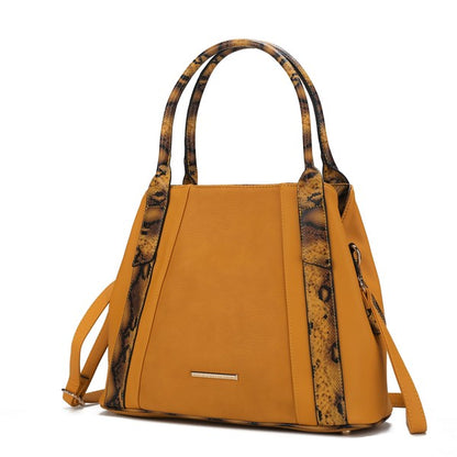Stacey B's MKF Kenna Snake embossed Tote Bag by Mia K