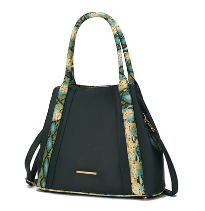 Stacey B's MKF Kenna Snake embossed Tote Bag by Mia K