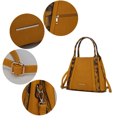 Stacey B's MKF Kenna Snake embossed Tote Bag by Mia K