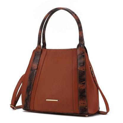 Stacey B's MKF Kenna Snake embossed Tote Bag by Mia K