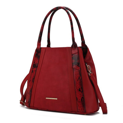 Stacey B's MKF Kenna Snake embossed Tote Bag by Mia K
