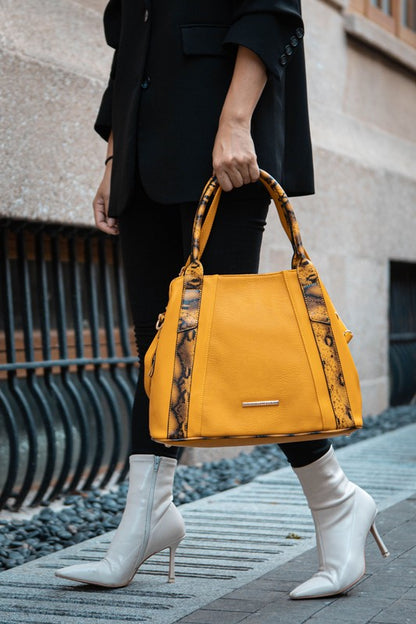 Stacey B's MKF Kenna Snake embossed Tote Bag by Mia K