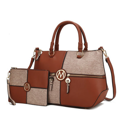 Stacey B's MKF Maji Women's Satchel Bag & wristlet by Mia K