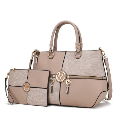 Stacey B's MKF Maji Women's Satchel Bag & wristlet by Mia K