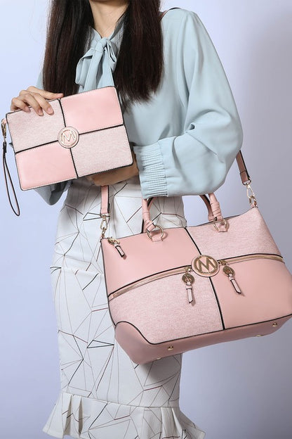 Stacey B's MKF Maji Women's Satchel Bag & wristlet by Mia K