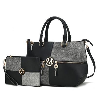 Stacey B's MKF Maji Women's Satchel Bag & wristlet by Mia K