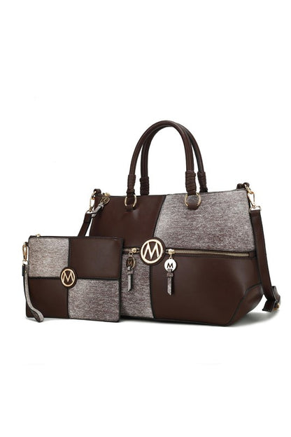 Stacey B's MKF Maji Women's Satchel Bag & wristlet by Mia K