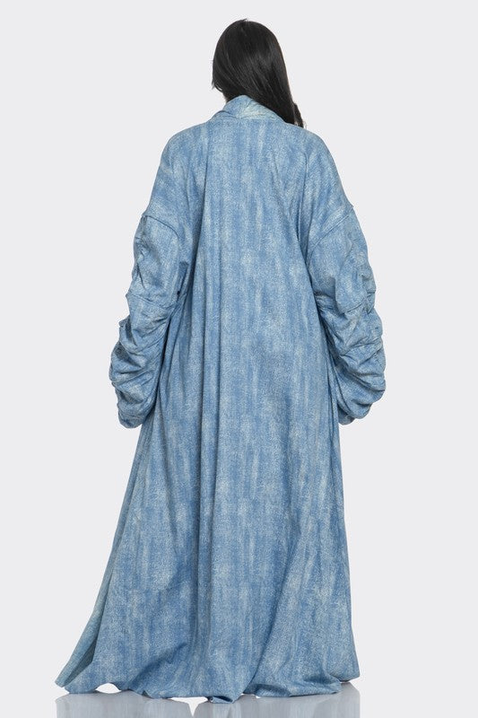 Stacey B's Maxi Denim Duster Coat
