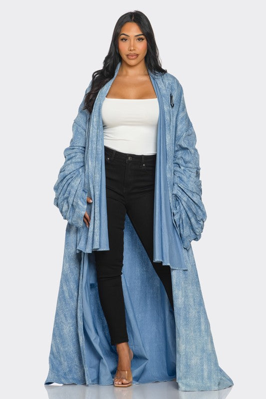 Stacey B's Maxi Denim Duster Coat