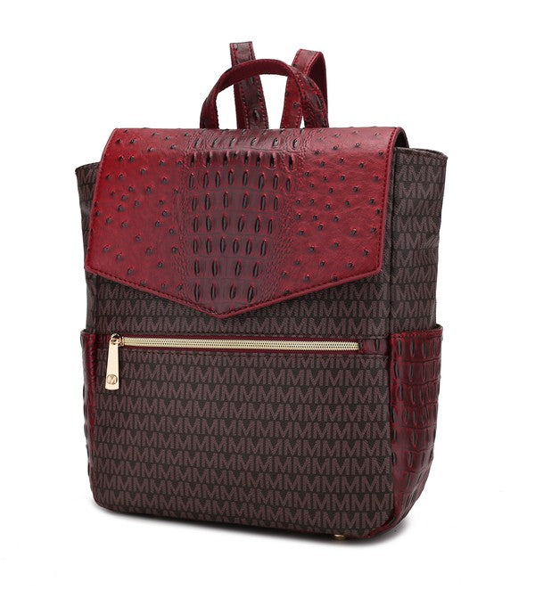 Stacey B's MKF Leidy M Signature/Croco Backpack