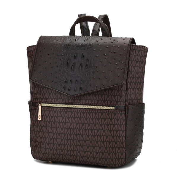 Stacey B's MKF Leidy M Signature/Croco Backpack