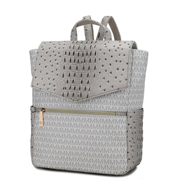 Stacey B's MKF Leidy M Signature/Croco Backpack