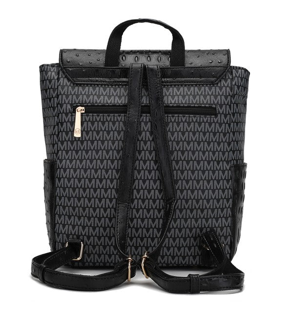 Stacey B's MKF Leidy M Signature/Croco Backpack