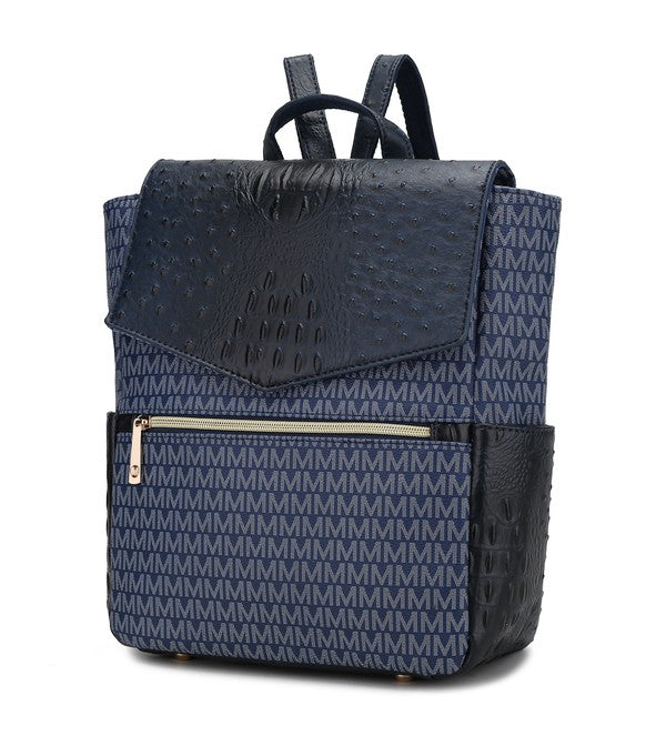 Stacey B's MKF Leidy M Signature/Croco Backpack