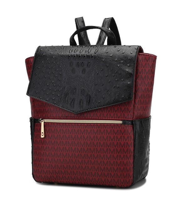 Stacey B's MKF Leidy M Signature/Croco Backpack