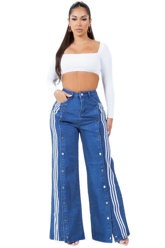 Stacey B's Women Fashion Casual Style Denim Pants