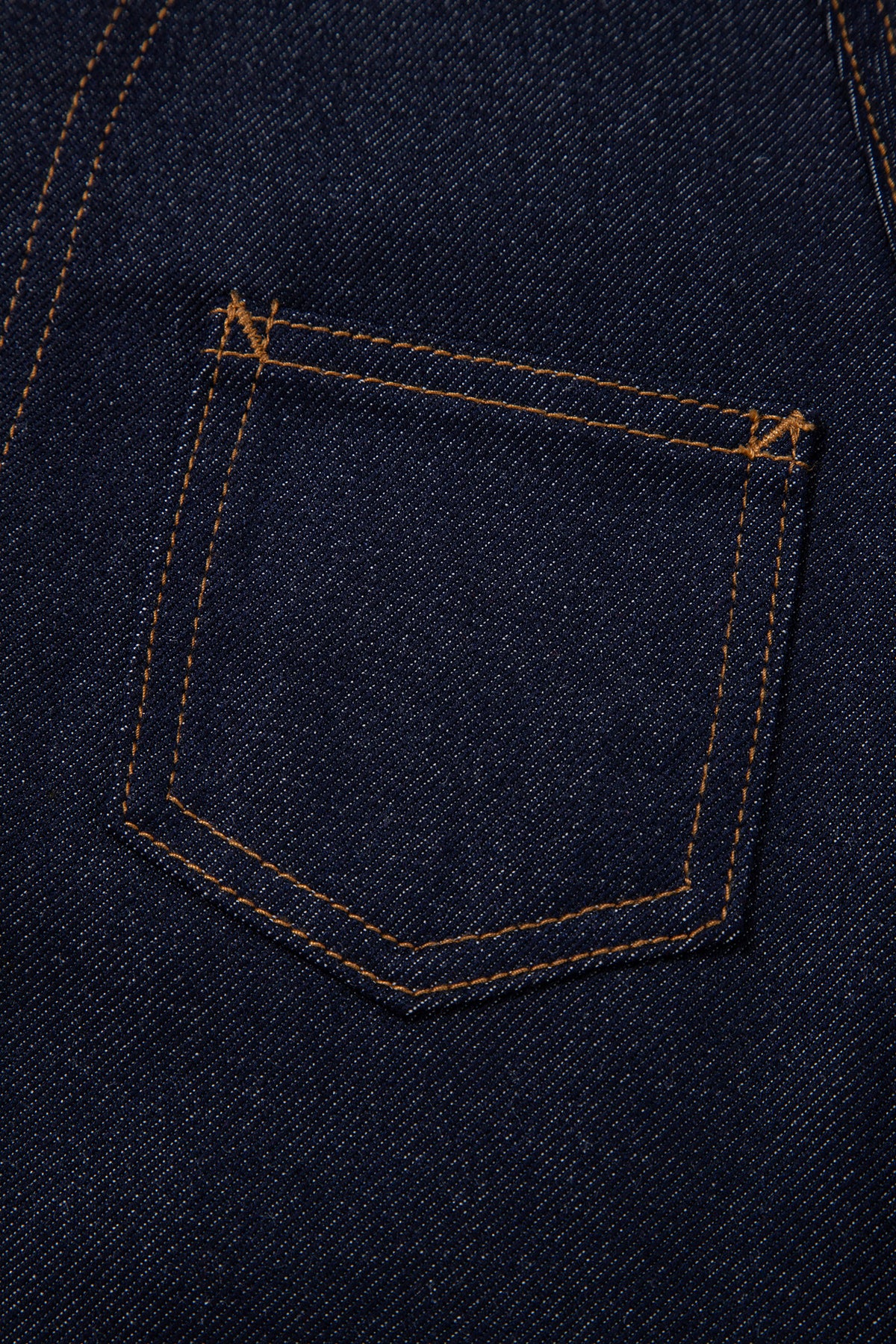 Stacey B's Navy Blue Contrast Collar Stitched Detail Button Denim Jacket