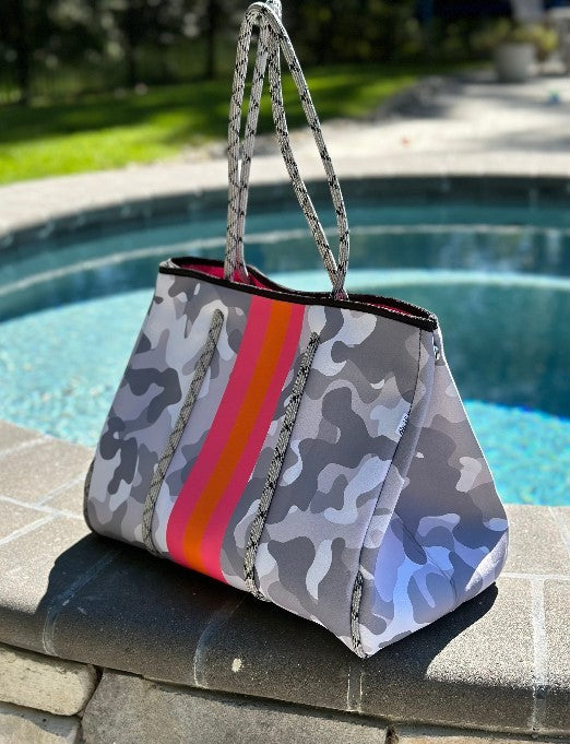 Stacey B's The Kellie Camo Neoprene Tote