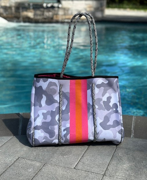 Stacey B's The Kellie Camo Neoprene Tote