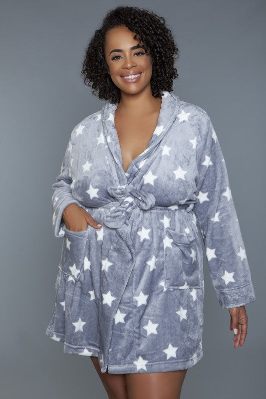 Stacey B's Kaylee Robe Star Print