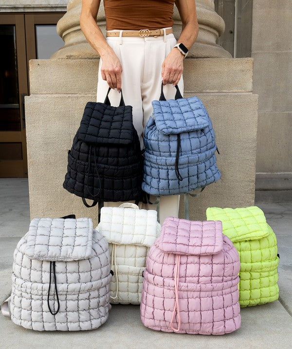 Stacey B's  Stevie Quilted Puffer Backpack