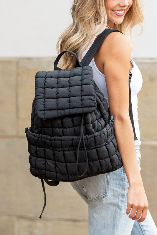 Stacey B's  Stevie Quilted Puffer Backpack