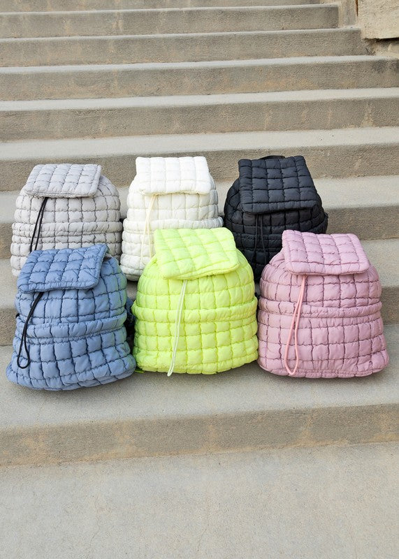 Stacey B's  Stevie Quilted Puffer Backpack