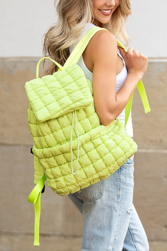 Stacey B's  Stevie Quilted Puffer Backpack