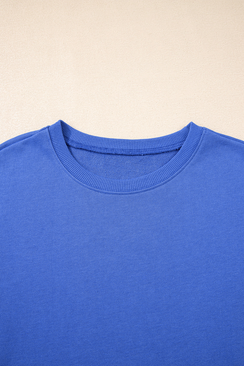 Stacey B's Sky Blue Varsity Contrast Banded Sleeve Shift Sweatshirt Dress