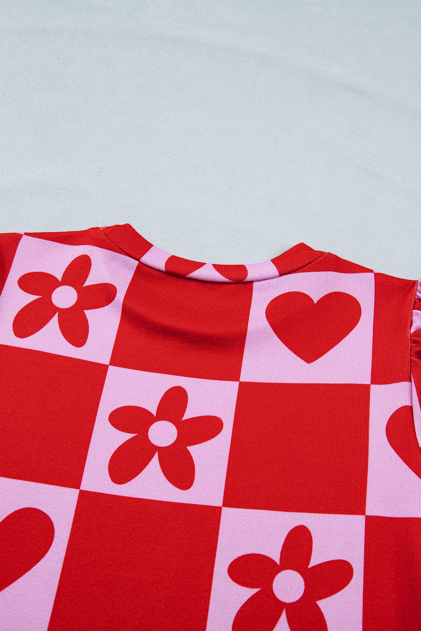 Stacey B's Red Dotted Heart Festive Valentine Blouse