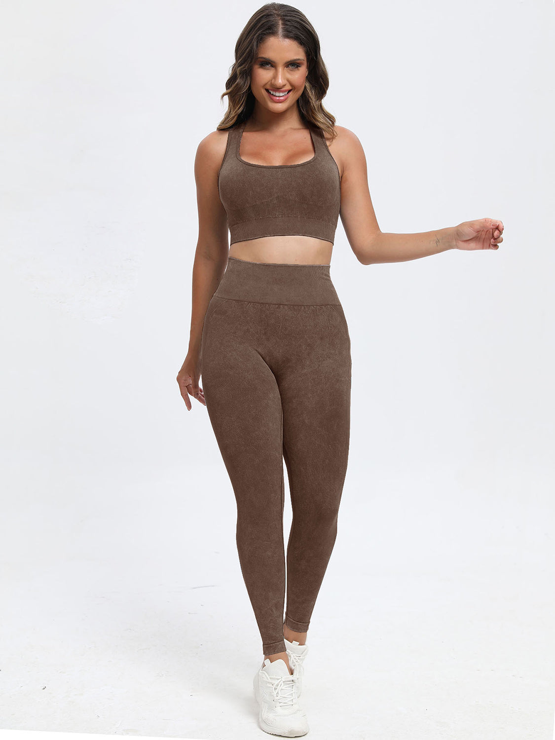 Stacey B's Scoop Neck Wide Strap Top and Pants Active Set