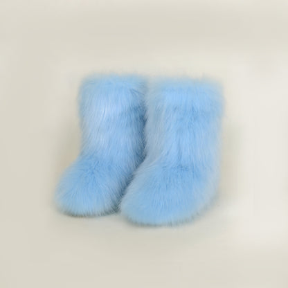 Stacey B's Thermal Fuzzy Platform Boots