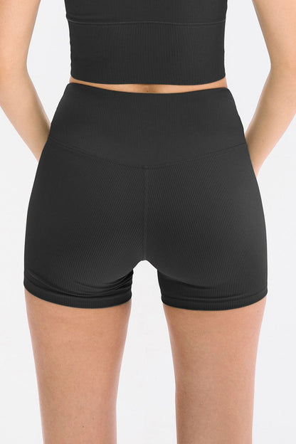 Stacey B's Slim Fit Wide Waistband Sports Shorts