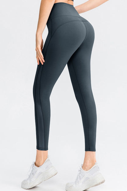 Stacey B's  Wide Waistband Slim Fit Long Sports Pants