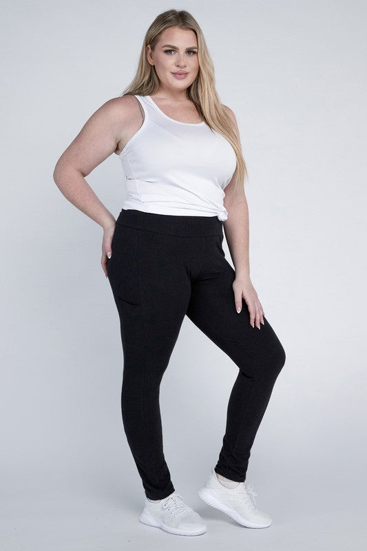 Stacey B's Plus Everyday Leggings with Pockets